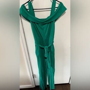 New York & Company Green Ruched Sundress